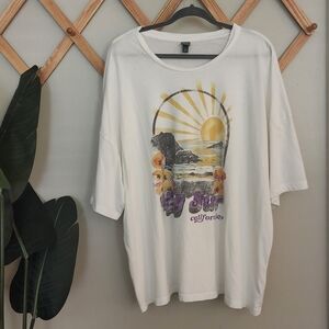 Oversized T-shirt, Graphic Tee Size XXL, Big Sur California Tee